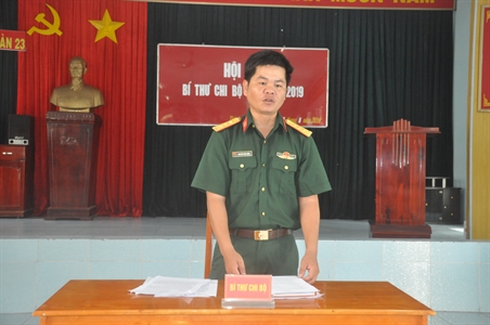 Lữ đoàn Thông tin 23 hội thi bí thư chi bộ giỏi năm 2019