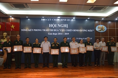 Hội CCB Quận 1 tổng kết phong trào thi đua “Cựu chiến binh gương mẫu” giai đoạn 2014 - 2019