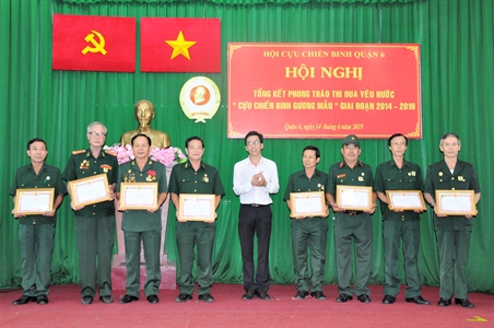 Hội Cựu chiến binh Quận 6 tổng kết phong trào thi đua yêu nước “Cựu chiến binh gương mẫu”