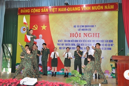 Hội phụ nữ cơ sở Lữ đoàn Thông tin 23 sơ kết giữa nhiệm kỳ 2016 - 2021