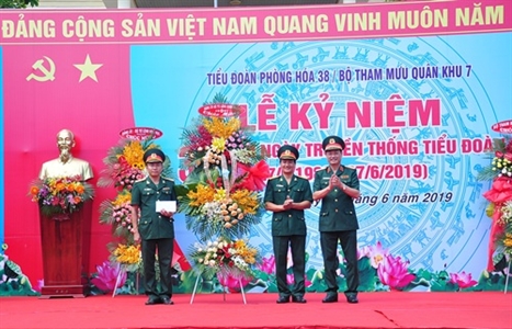 Tiểu đoàn Phòng hóa 38 kỷ niệm 30 năm Ngày Truyền thống.