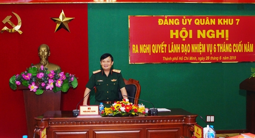 Đảng ủy Quân khu 7 ra nghị quyết lãnh đạo 6 tháng cuối năm 2019