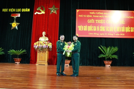 Giới thiệu chuyên đề biên giới quốc gia tại Học viện Lục quân