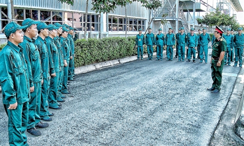 Tỉnh Bà Rịa – Vũng Tàu xây dựng lực lượng tự vệ tại các doanh nghiệp có yếu tố nước ngoài