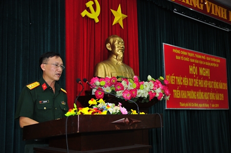 Bộ Tư lệnh TP. Hồ Chí Minh sơ kết phối hợp hoạt động với các Ban xây dựng Đảng