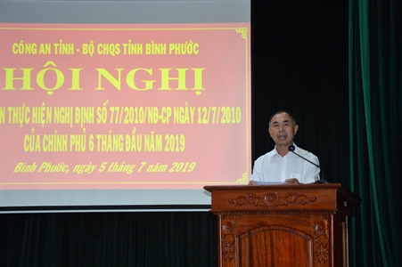 Tỉnh Bình Phước giao ban thực hiện Nghị định 77 của Chính phủ