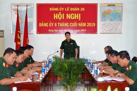 Đảng ủy Lữ đoàn 26 triển khai nghị quyết lãnh đạo 6 tháng cuối năm 2019