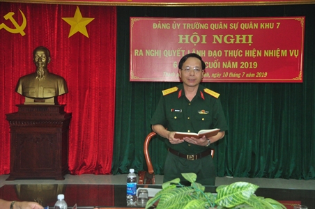 Trường quân sự Quân khu ra Nghị quyết lãnh đạo 6 tháng cuối năm 2019