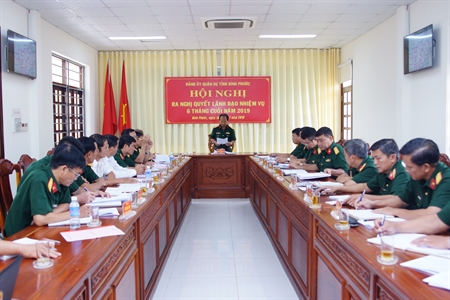 Đảng ủy quân sự tỉnh Bình Phước: Tập trung lãnh đạo làm tốt công tác tham mưu