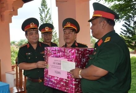 Thượng tướng Lê Chiêm thăm, động viên cán bộ, chiến sĩ Đội K72