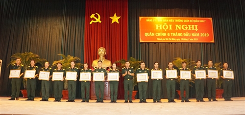 Trường Quân sự Quân khu 7 hội nghị Quân chính 6 tháng đầu năm 2019