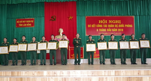 Bộ Chỉ huy Quân sự tỉnh Lâm Đồng hội nghị Quân chính 6 tháng đầu năm 2019