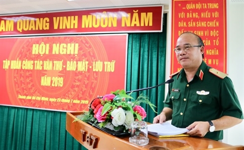 Tập huấn công tác văn thư, bảo mật, lưu trữ