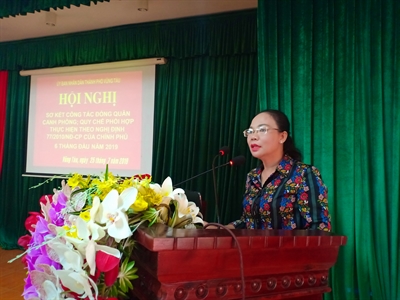 Thành phố Vũng Tàu sơ kết đóng quân canh phòng và phối hợp thực hiện Nghị định 77 của Chính phủ