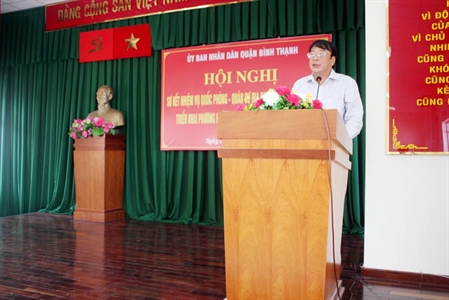 Quận Bình Thạnh: Sơ kết công tác quốc phòng, quân sự địa phương 6 tháng đầu năm, triển khai nhiệm vụ 6 tháng cuối năm 2019