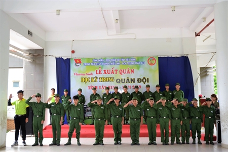 Bộ CHQS tỉnh Tây Ninh xuất quân chương trình “Học kỳ trong Quân đội”