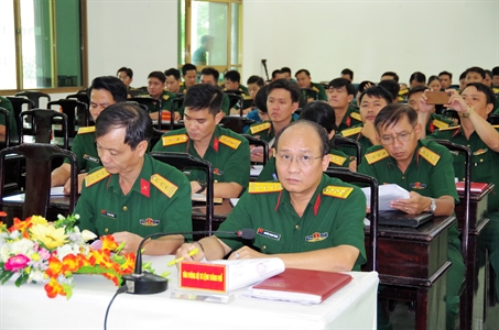 Bộ Tư lệnh Thành phố tập huấn công tác văn thư, bảo mật lưu trữ
