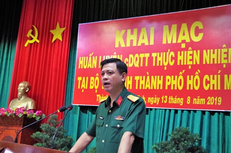 Bộ Tư lệnh Thành phố khai mạc huấn luyện Đại đội dân quân thường trực