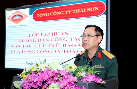 Tổng công ty Thái Sơn tập huấn công tác văn thư, bảo mật và kỹ thuật soạn thảo văn bản