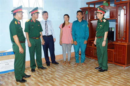 Quân khu 7 khánh thành, bàn giao nhà Khu dân cư liền kề chốt dân quân biên giới Lộc Hòa