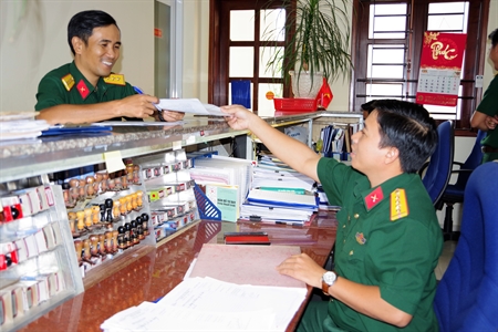 Đại úy Đinh Quốc Hoàn sáng tạo, hiệu quả trong công tác văn thư bảo mật