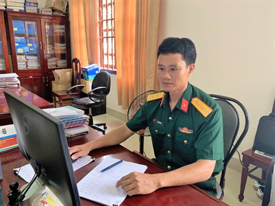 Trung tá Phan Văn Năm - Cán bộ chính sách nhiệt tình, trách nhiệm