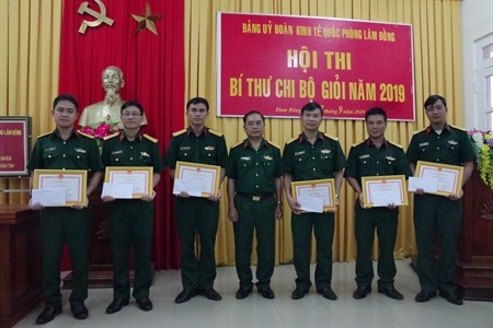 Đảng ủy Đoàn KT-QP Lâm Đồng tổ chức hội thi bí thư chi bộ giỏi