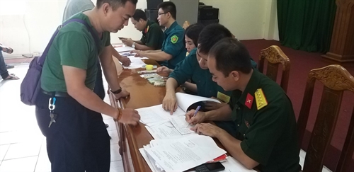 Ban Chỉ huy quân sự quận 1 sinh hoạt và chi trả phụ cấp trách nhiệm cho 517 quân nhân dự bị