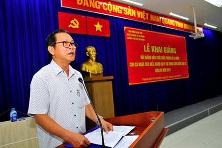 TP.HCM bồi dưỡng kiến thức quốc phòng – an ninh cho người có uy tín trong cộng đồng dân cư