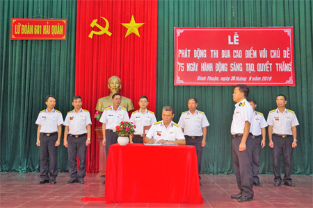 Lữ đoàn 681, Vùng 2 Hải quân phát động thi đua “75 ngày hành động sáng tạo, quyết thắng”