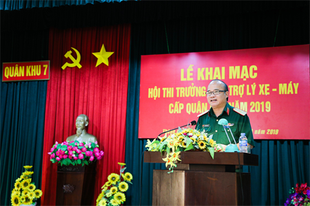 Quân khu 7 khai mạc Hội thi Trưởng ban, Trợ lý Xe – Máy năm 2019.