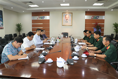 Bộ Tư lệnh Quân khu làm việc với Đài truyền hình Thành phố Hồ Chí Minh