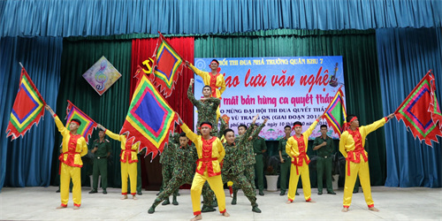 Khối thi đua nhà trường Quân khu giao lưu văn nghệ “Vang mãi bản hùng ca quyết thắng”