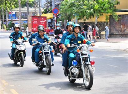 LLVT quận 1, TP.HCM phối hợp giữ vững an ninh chính trị - trật tự an toàn xã hội