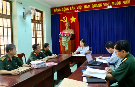 Đoàn Thanh tra Bộ Lao động – Thương binh và Xã hội làm việc với Quân khu 7