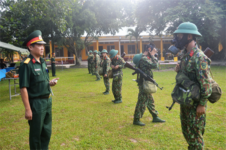 Bộ Tư lệnh binh chủng Hóa học kiểm tra công tác Phòng hóa tại Sư đoàn 5