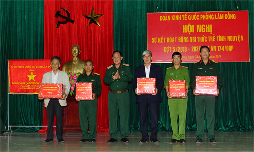 Đoàn Kinh tế - Quốc phòng Lâm Đồng: Sơ kết hoạt động trí thức trẻ tình nguyện