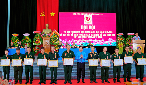 Hội CCB tỉnh Long An đại hội phong trào thi đua "CCB gương mẫu"