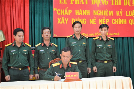 “Ba nhất”, “Chín không” ở Ban CHQS huyện Đam Rông, tỉnh Lâm Đồng
