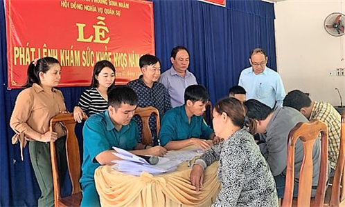 Phường Bình Nhâm, TX.Thuận An, tỉnh Bình Dương phát lệnh gọi công dân khám sức khỏe nghĩa vụ quân sự năm 2020