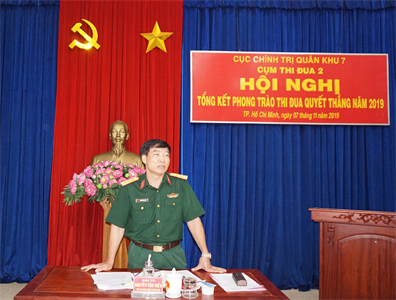 Cụm thi đua 2 Cục Chính trị Quân khu 7 tổng kết phong trào Thi đua Quyết thắng năm 2019