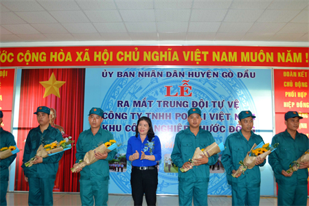 Tỉnh Tây Ninh xây dựng lực lượng tự vệ các doanh nghiệp có yếu tố nước ngoài.