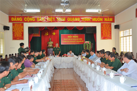 Cụm thi đua Ban CHQS các huyện, thành phố nội địa tỉnh Tây Ninh tổng kết phong trào Thi đua Quyết thắng năm 2019