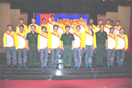 Lễ xuất quân Đoàn vận động viên Quân khu 7 tham dự Hội thao TDTT toàn quân năm 2019