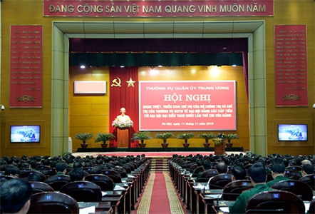 Hội nghị Quán triệt, triển khai Chỉ thị của Bộ Chính trị và Thường vụ QUTƯ về Đại hội Đảng các cấp