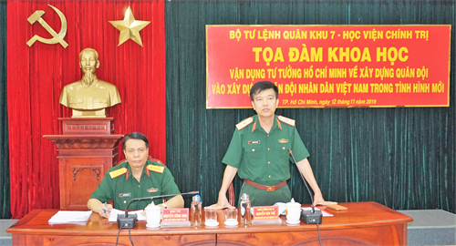 Tọa đàm khoa học vận dụng tư tưởng Hồ Chí Minh về xây dựng Quân đội trong tình hình mới