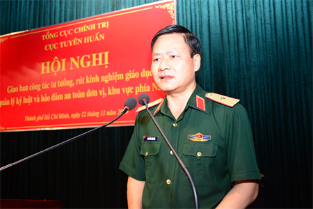 Giao ban công tác tư tưởng, rút kinh nghiệm giáo dục, quản lý kỷ luật và bảo đảm an toàn đơn vị khu vực phía Nam