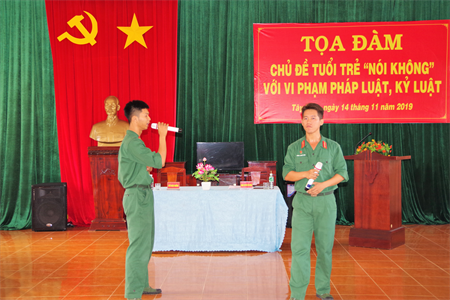 Sư đoàn 5 tọa đàm “Nói không với vi phạm pháp luật, kỷ luật”