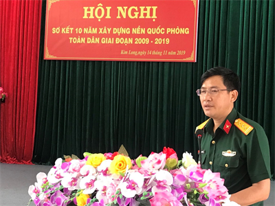Xã Kim Long, huyện Châu Đức, tỉnh tỉnh BR-VT sơ kết 10 năm xây dựng nền Quốc phòng toàn dân giai đoạn (2009 – 2019)
