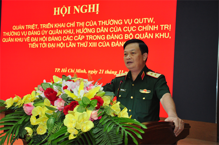 Quân khu 7 quán triệt, triển khai các văn bản về Đại hội Đảng các cấp